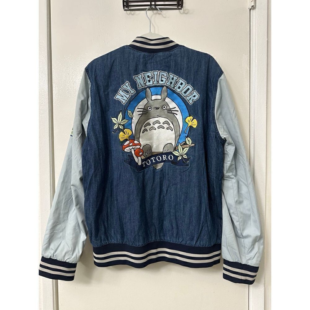 Studio Ghibli My Neighbor Totoro Circle Portrait Varsity Jacket Size L